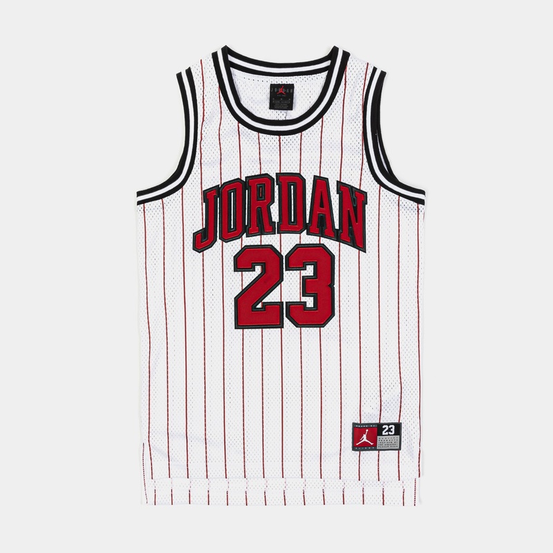 JDN 23 Grade School Jersey (White/Red)