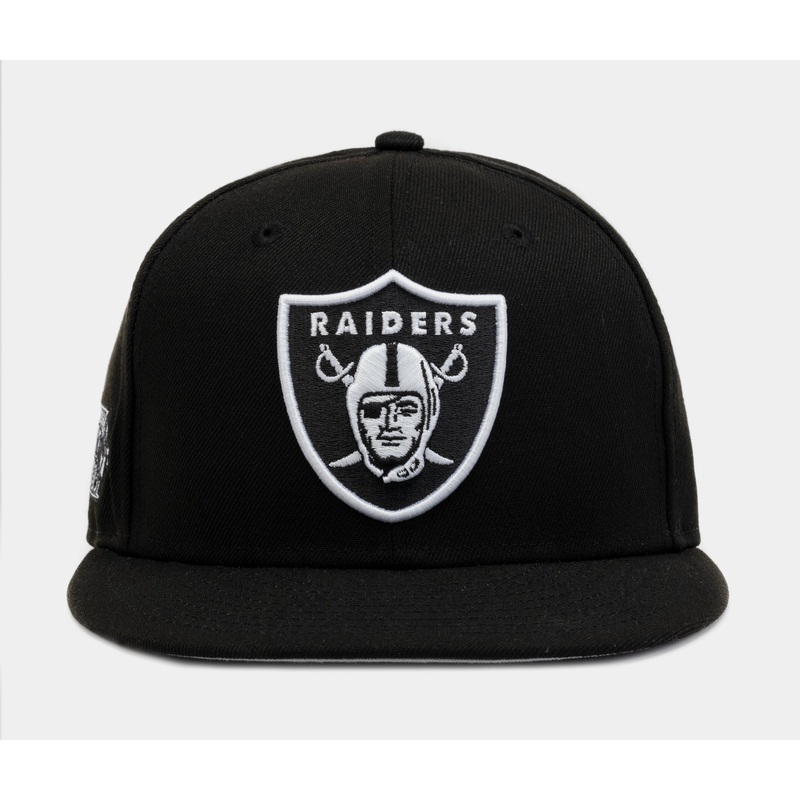 Las Vegas Raiders Black 59FIFTY Mens Fitted Hat (Black)