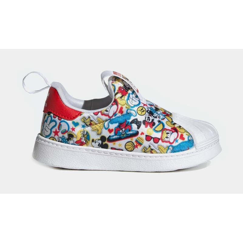 Originals x Disney Mickey Superstar 360 Infant Toddler Lifestyle Shoes (White/Red)