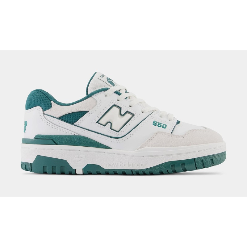 550 Grade School Lifestyle Shoes (Green/White)