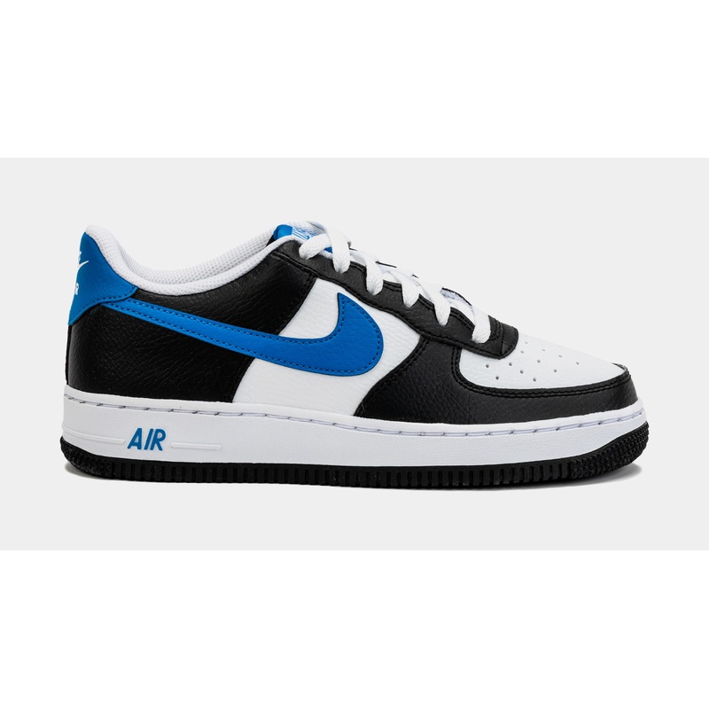 Air Force 1 Low Grade School Lifestyle Shoes (Black/Blue)