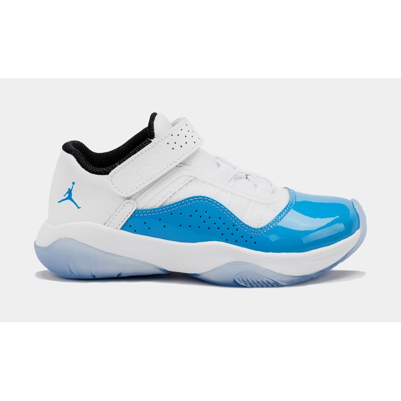 Air Jordan 11 CMFT Low Preschool Basketball Shoes (White/Blue)