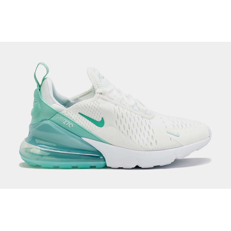 Air Max 270 Grade School Lifestyle Shoes (Summit White/Jade Ice)