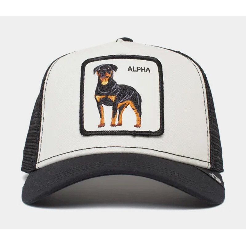 Alpha Dog Trucker Mens Hat (Black/White)