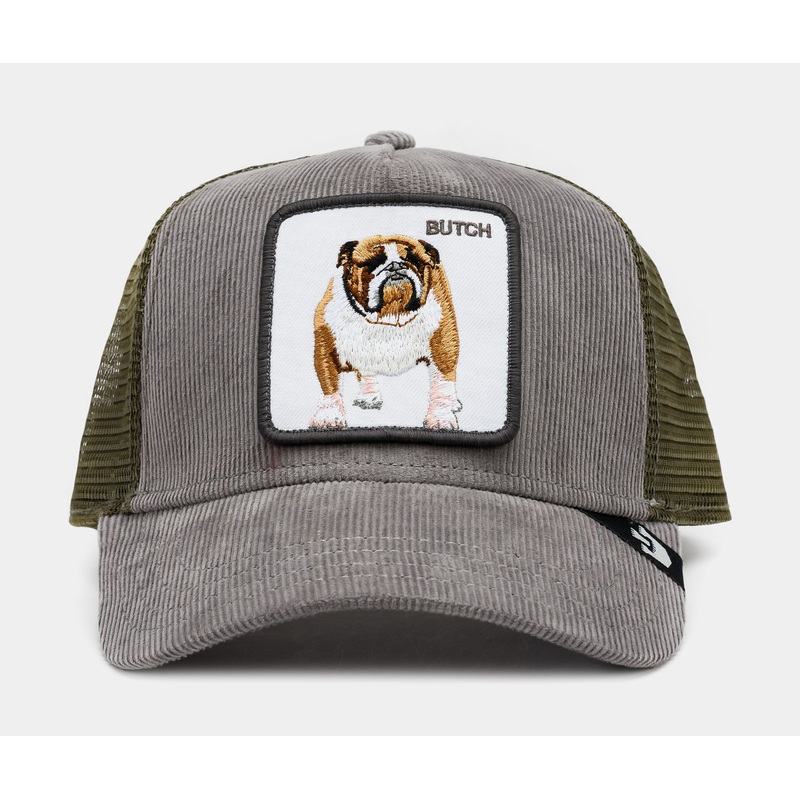Butch Trucker Mens Hat (Grey/Green)