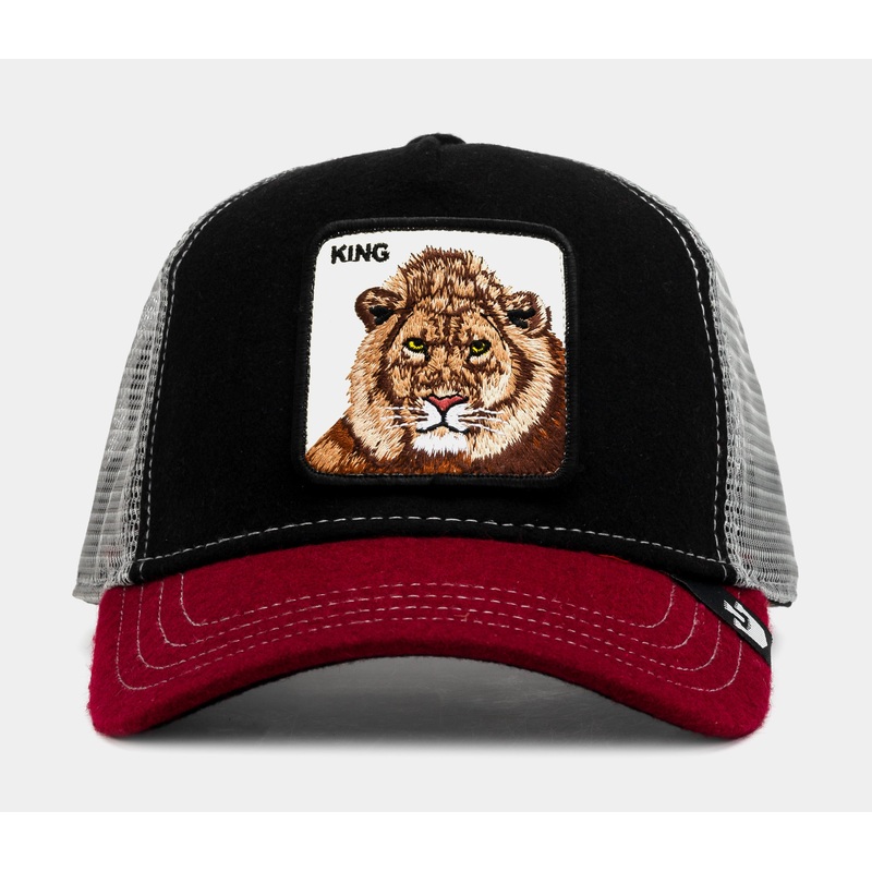 Circwool of Life Trucker Mens Hat (Black/Red)