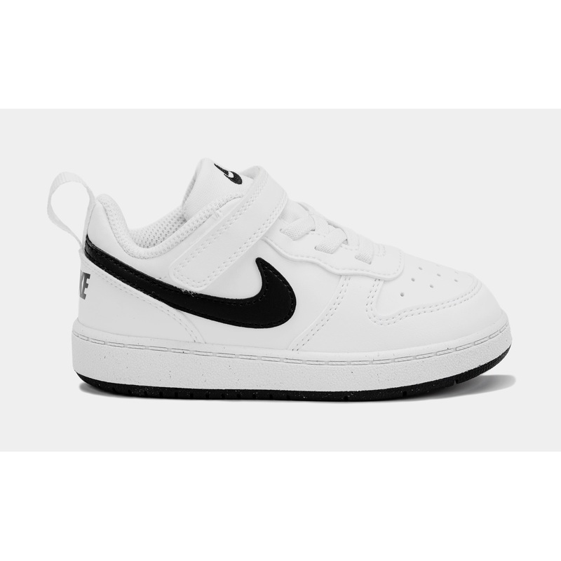 Court Borough Low Recraft Infant Toddler Basketball Shoes (White/Black)