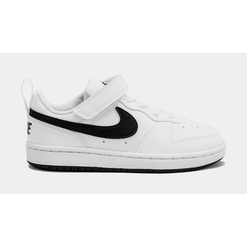 Court Borough Low Recraft Preschool Lifestyle Shoes (Black/White)