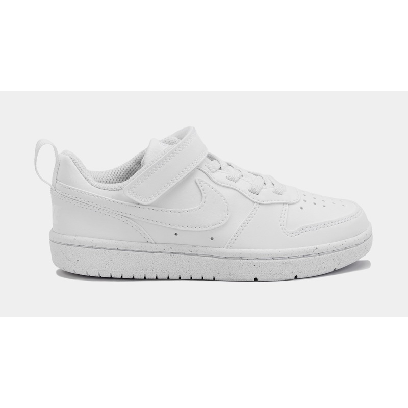 Court Borough Low Refraft Grade School Lifestyle Shoes (White)