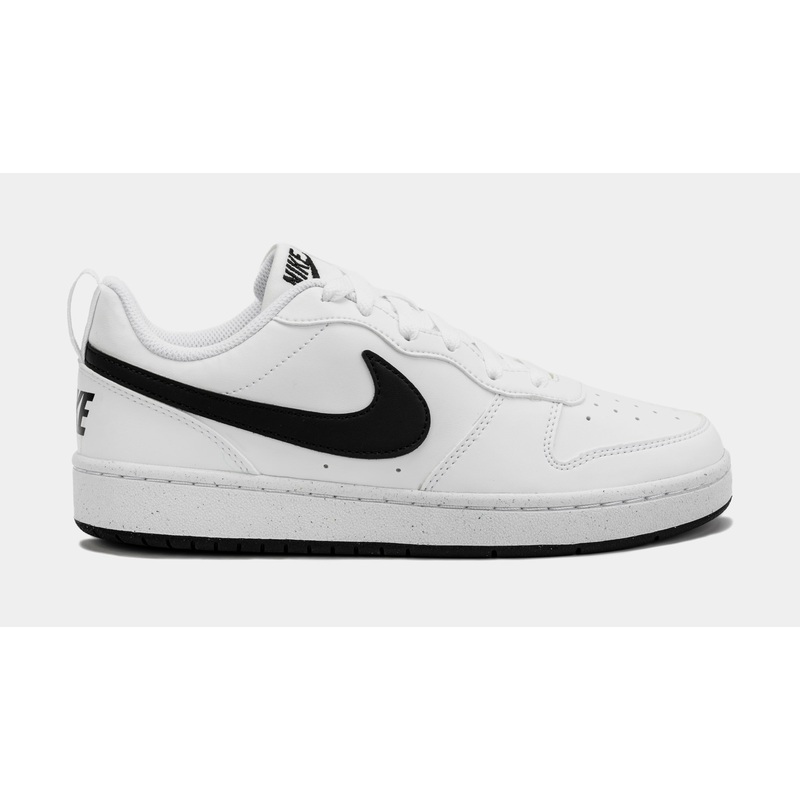 Court Borough Low Refraft Grade School Lifestyle Shoes (White/Black)