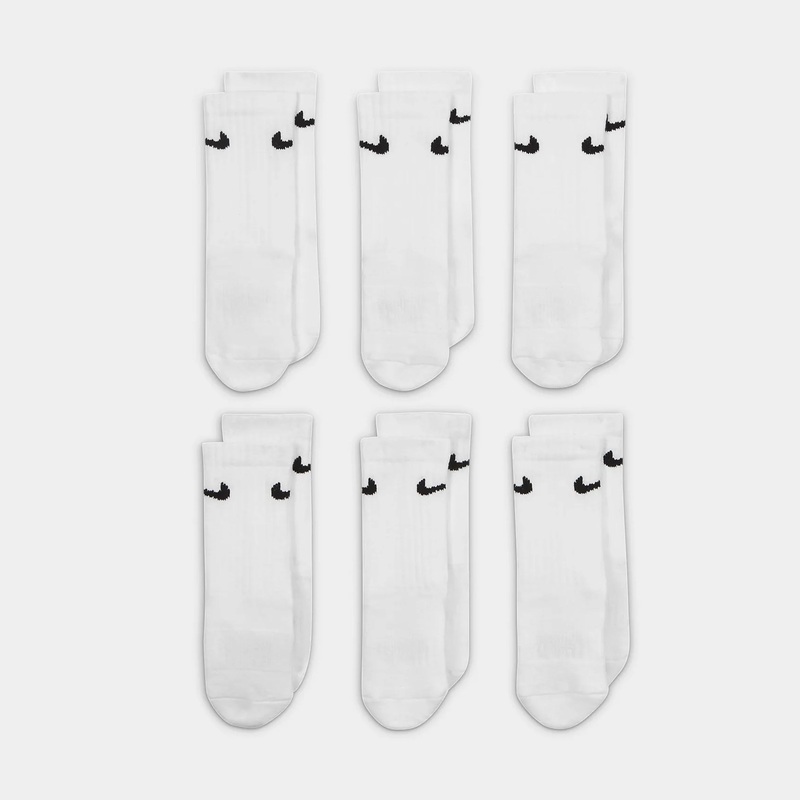 Dri Fit Crew Preschool Socks (White)