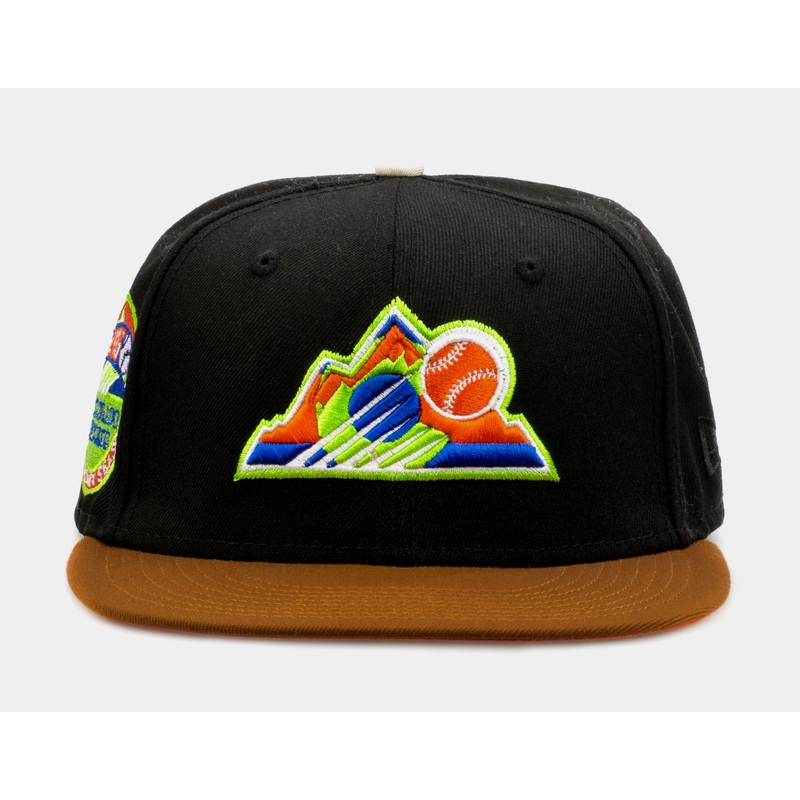 Exclusive Gingerbread Colorado Rockies 59Fifty Mens Fitted Hat (Black/Brown)