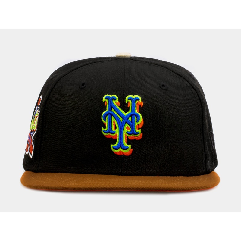Exclusive Gingerbread New York Mets 59Fifty Mens Fitted Hat (Black/Brown)