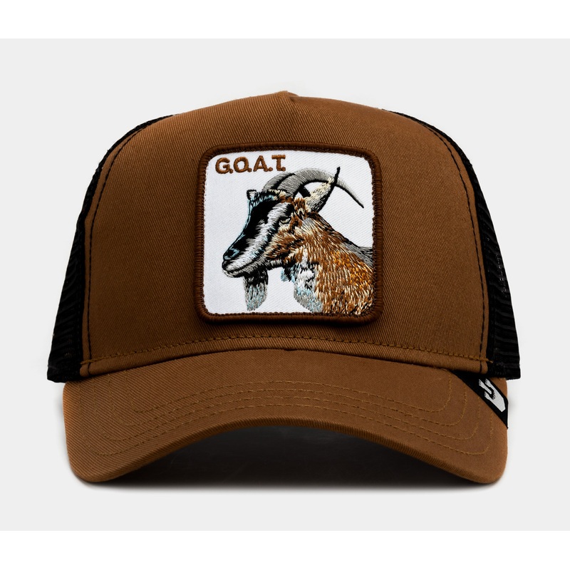 Exclusive GOAT Palace Trucker Mens Hat (Brown/Black)