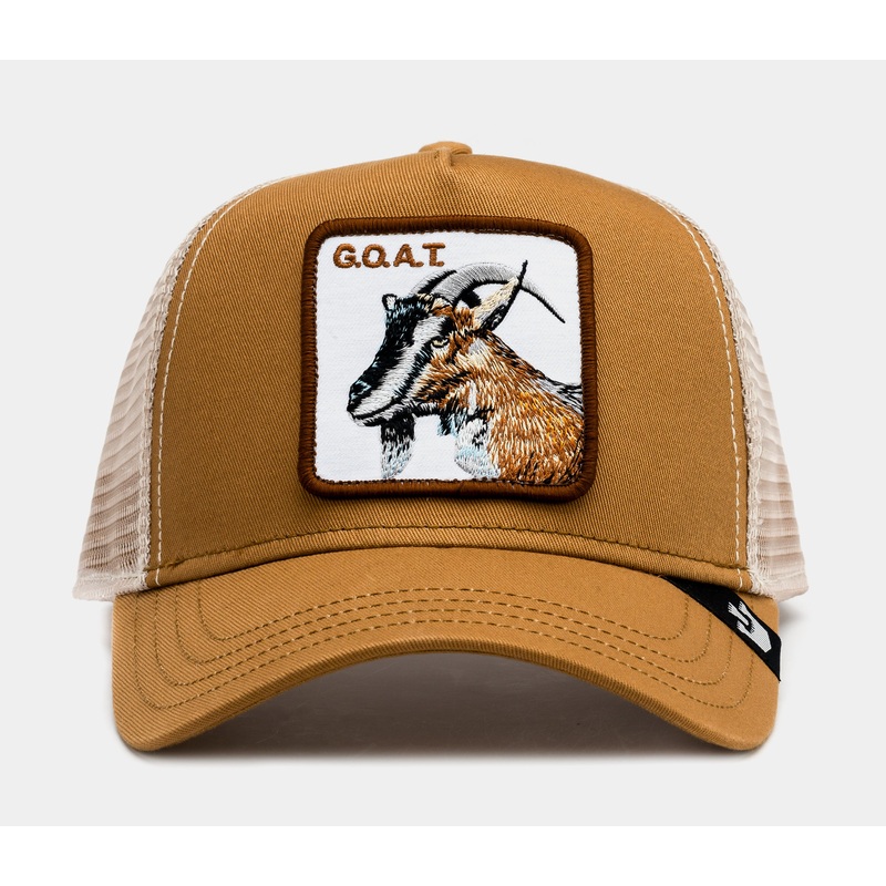 Exclusive GOAT Palace Trucker Mens Hat (Khaki)