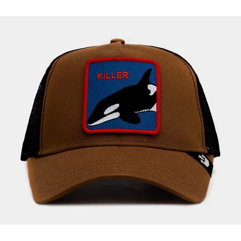 Exclusive Whale Palace Trucker Mens Hat (Brown/Black)