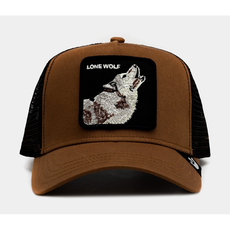 Exclusive Wolf Palace Trucker Mens Hat (Brown/Black)
