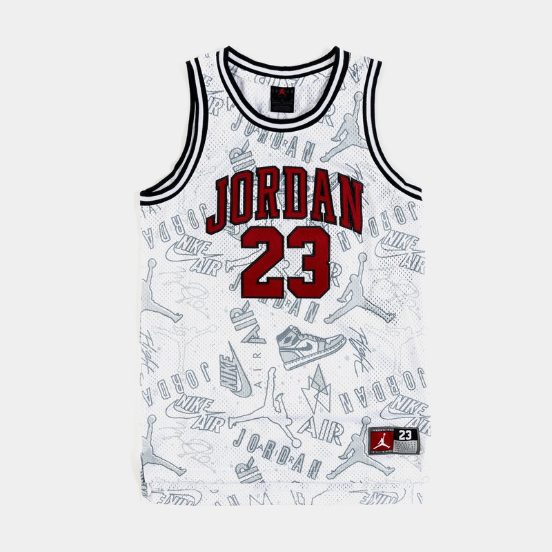 JDN 23 AOP Grade School Jersey (White)