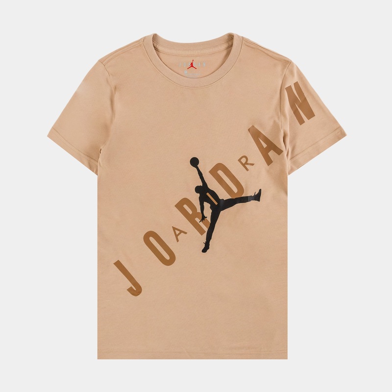 JDN Stretch Out Grade School Short Sleeve Shirt (Beige)