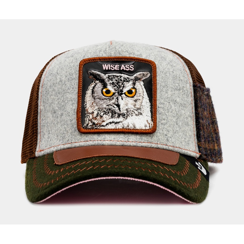 Wise Ass Trucker Mens Hat (Grey/Brown)
