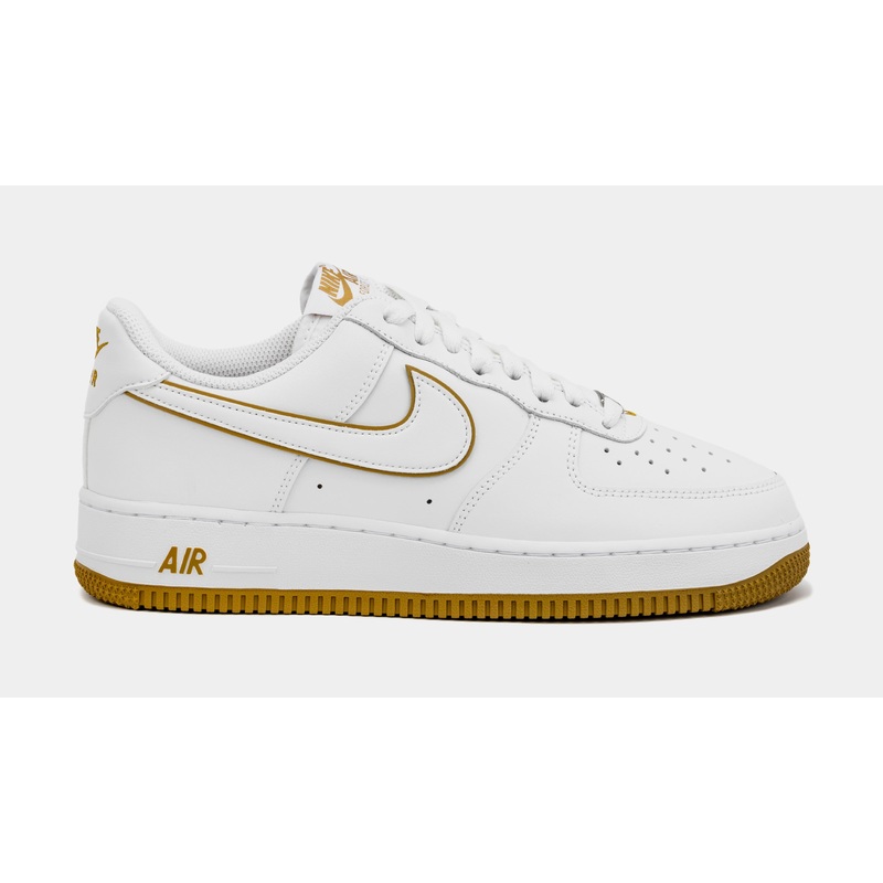 Air Force 1 ’07 Low Mens Lifestyle Shoes (White/Bronzine)