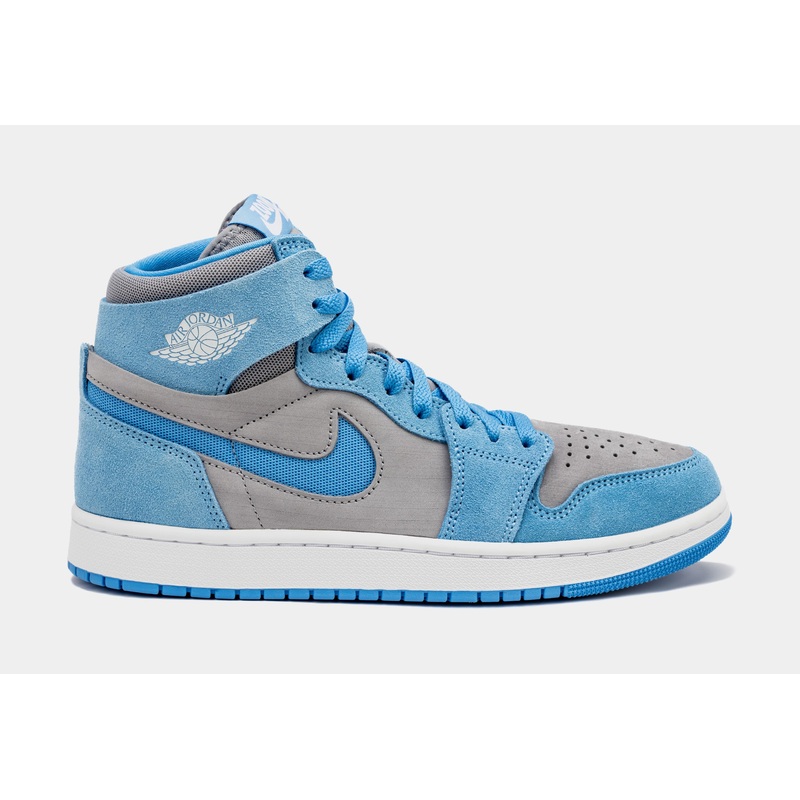 Air Jordan 1 Zoom CMFT 2 University Blue Mens Lifestyle Shoes (Grey/Blue)