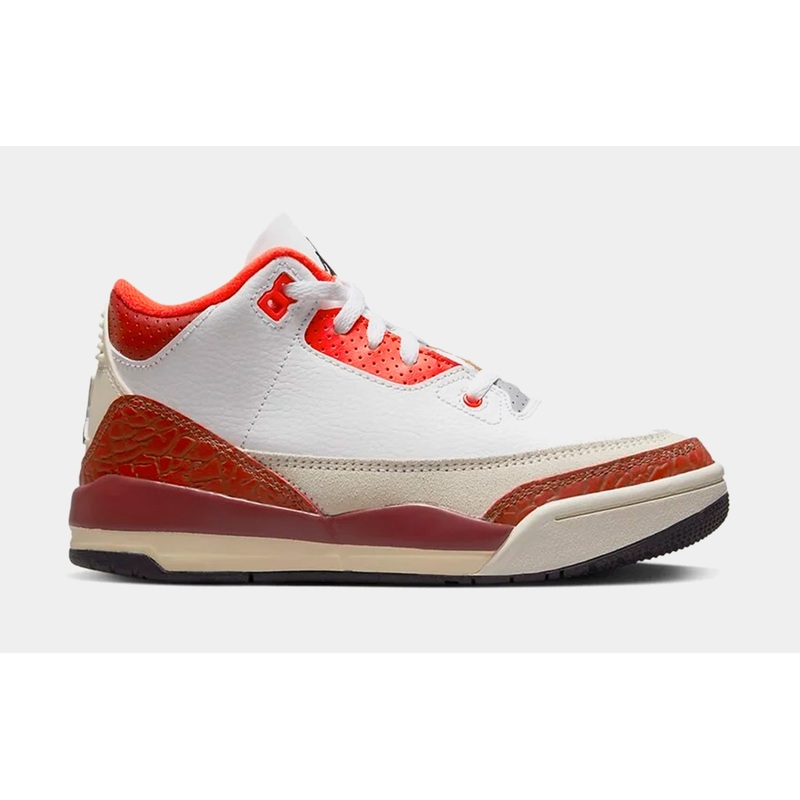 Air Jordan 3 Retro Dunk On Mars Preschool Lifestyle Shoes (Orange/White)