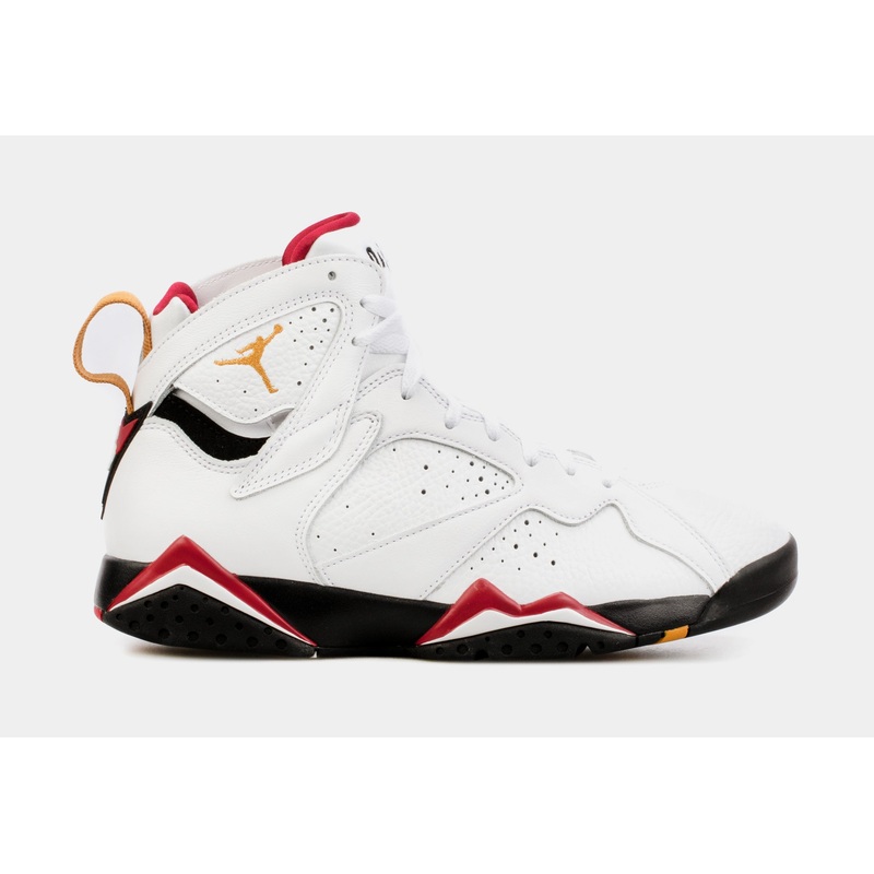 Air Jordan 7 Retro Cardinal Mens Lifestyle Shoe (White/Red) Free Shipping