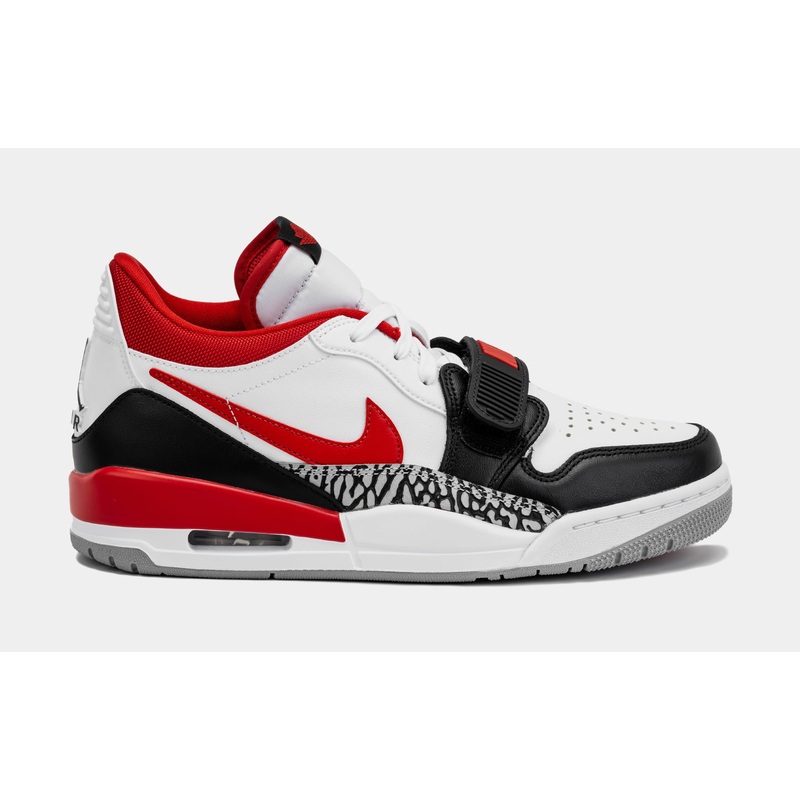 Air Jordan Legacy 312 Low Mens Basketball Shoes (White/Red)