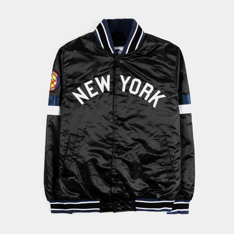 Exclusive New York Yankees Home Game Varsity Mens Jacket (Black)