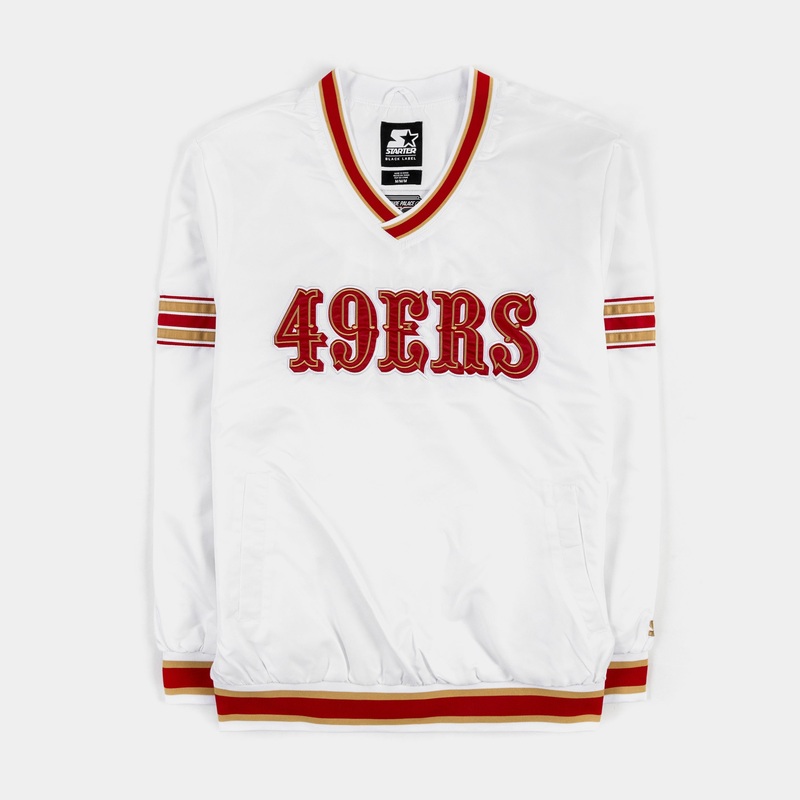 Exclusive San Francisco 49ers Varsity Mens Jacket (White)