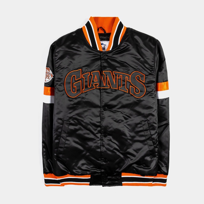 Exclusive San Francisco Giants Varsity Mens Jacket (Black/Orange)