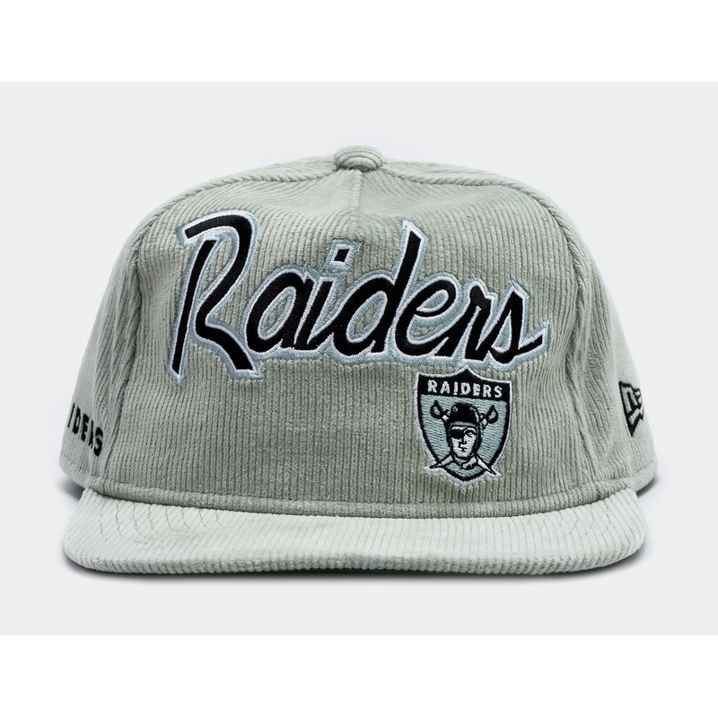 Las Vegas Raiders Corduroy Golfer Mens Hat (Grey)