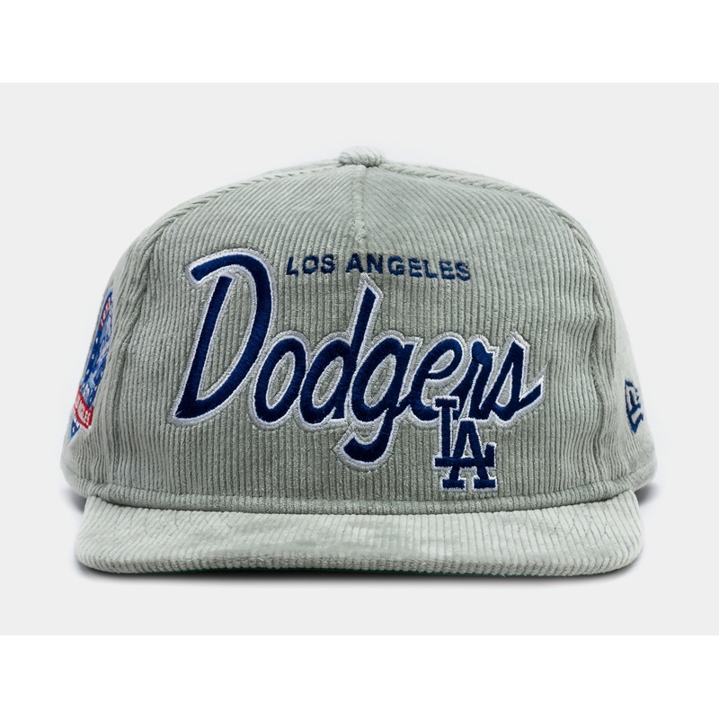 Los Angeles Dodgers Corduroy Golfer Mens Hat (Grey)