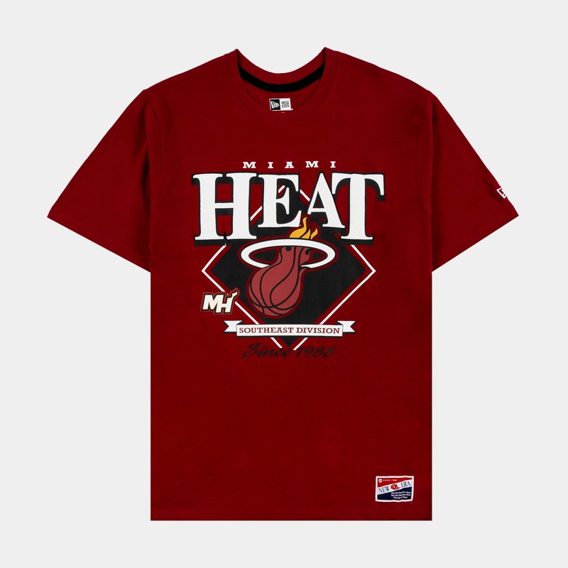 Miami Heat Mens Short Sleeve Shirt (Red)