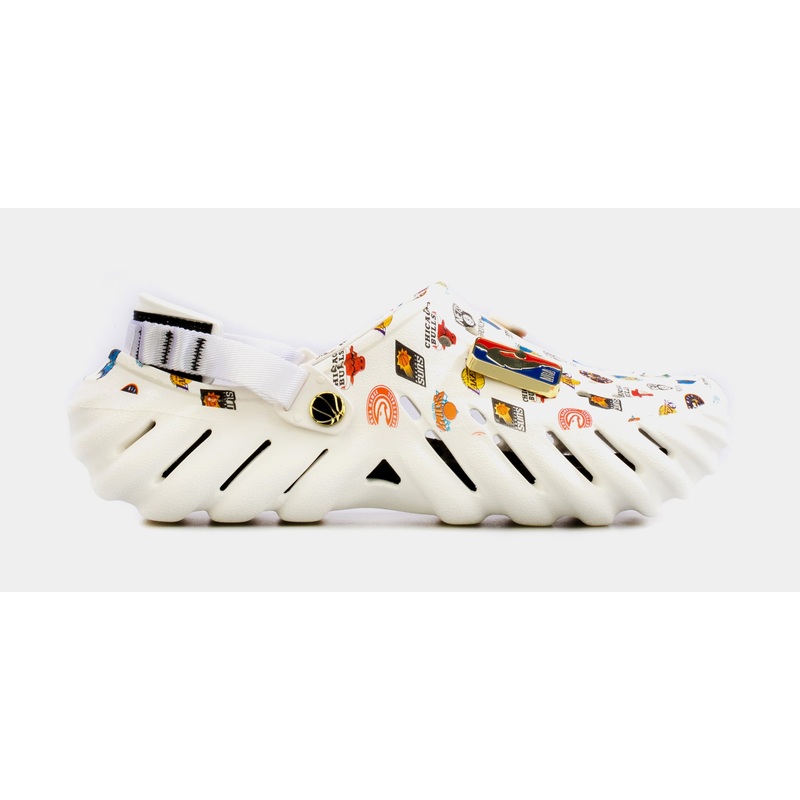 NBA Echo Clog Mens Sandals (White)