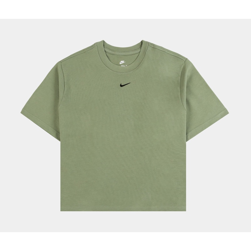 NSW Essentials Boxy Womens Short Sleeve Shirt (Green)