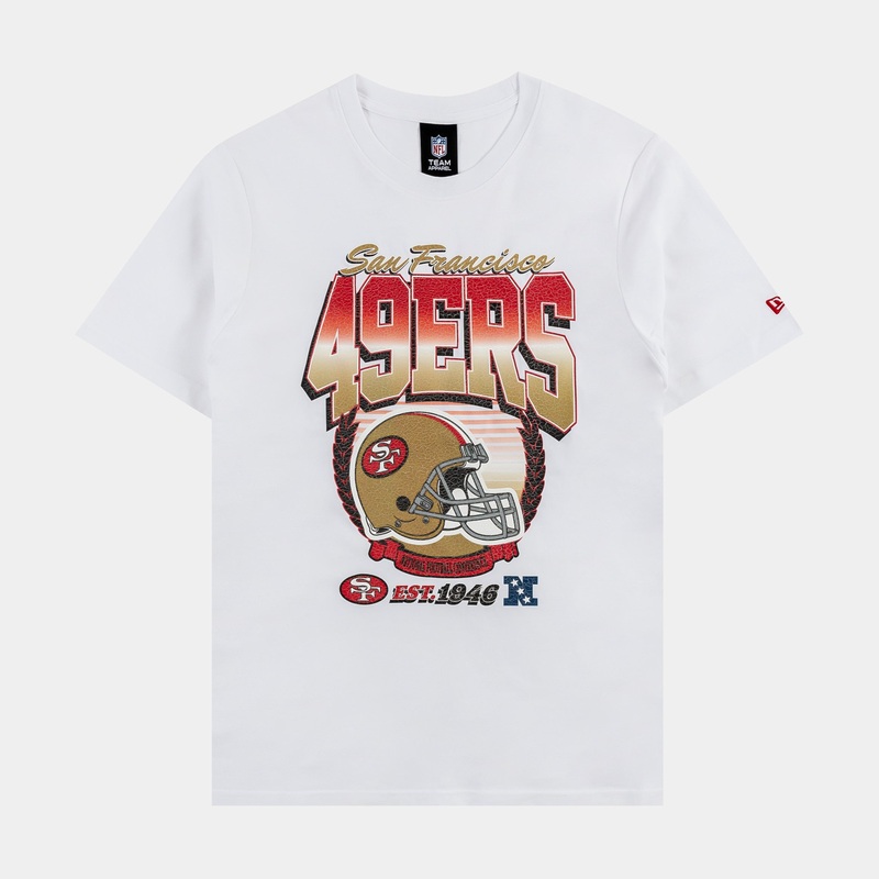 San Francisco 49ers Mens Short Sleeve Shirt (White)