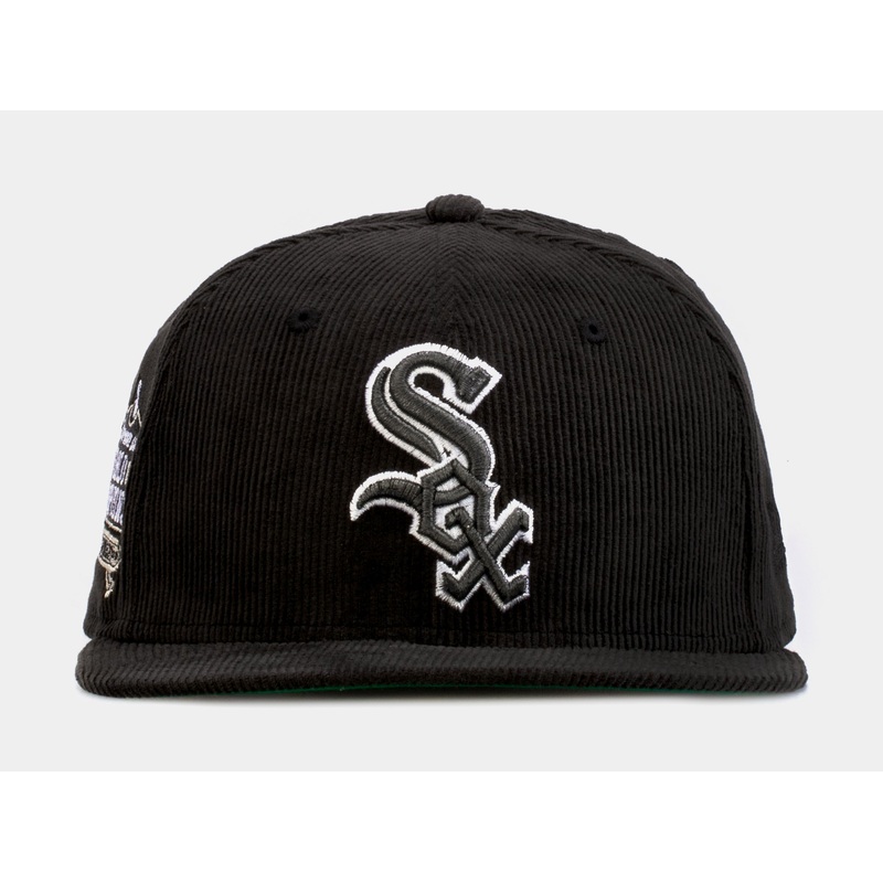 SP Exclusive Black Corduroy Chicago White Sox 59Fifty Mens Fitted Hat (Black)