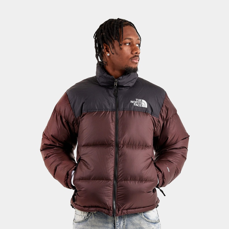 1996 Retro Nuptse Mens Jacket (Brown/Black)