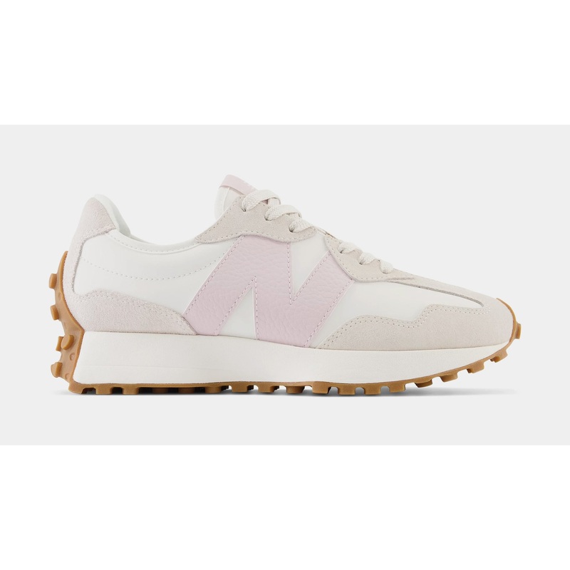327 Moonbeam December Sky Womens Running Shoes (White/Pink)
