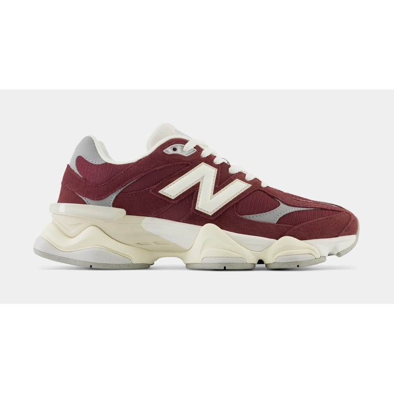 9060 Mens Running Shoes (Washed Burgundy/Cream/Grey)