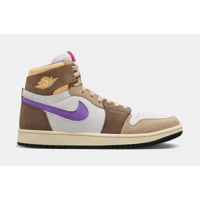 Air Jordan 1 High Zoom CMFT 2 Mens Lifestyle Shoes (Brown/Purple) Free Shipping