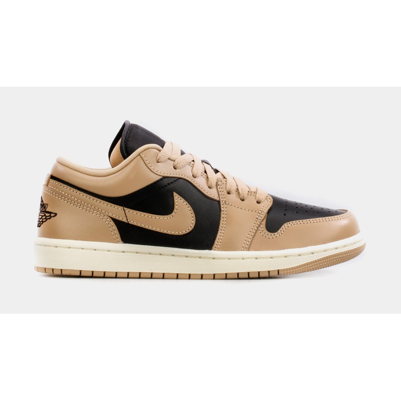 Air Jordan 1 Retro Low Desert Womens Lifestyle Shoes (Black/Brown)