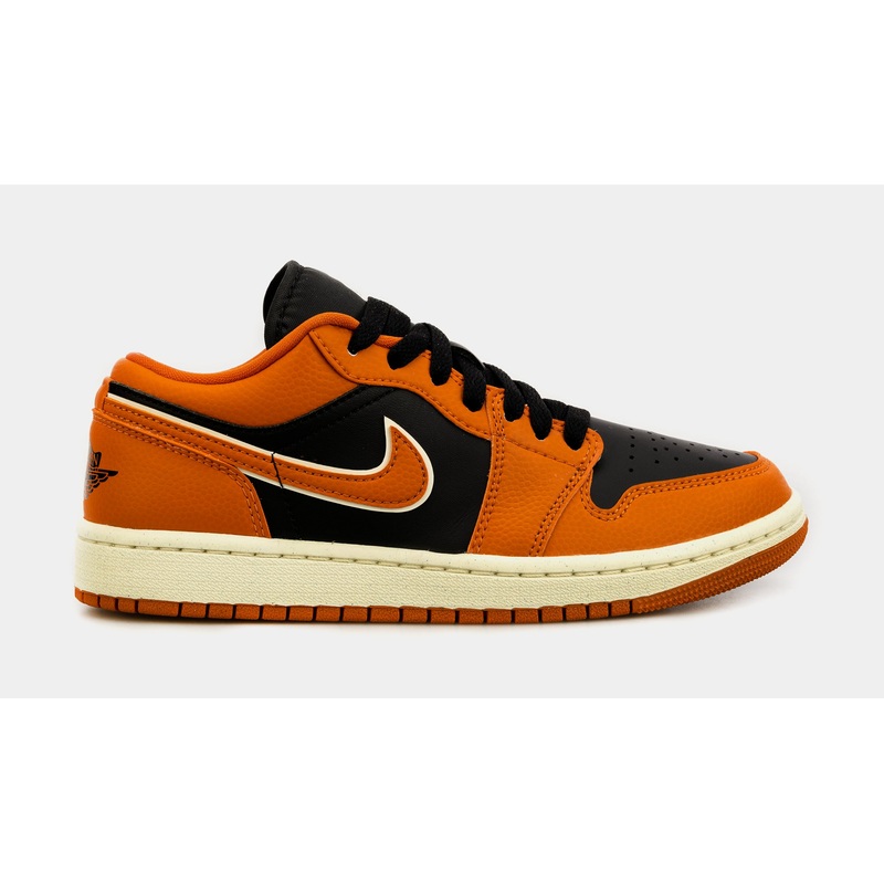 Air Jordan 1 Retro Low Sport Spice Womens Lifestyle Shoes (Orange/Black)