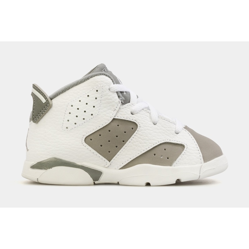 Air Jordan 6 Retro Cool Grey Infant Toddler Lifestyle Shoes (White/Grey)