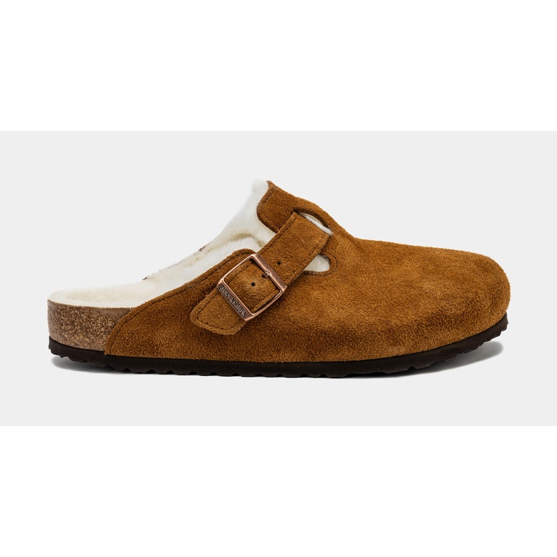 Boston Shearling Mens Sandals (Brown/White)