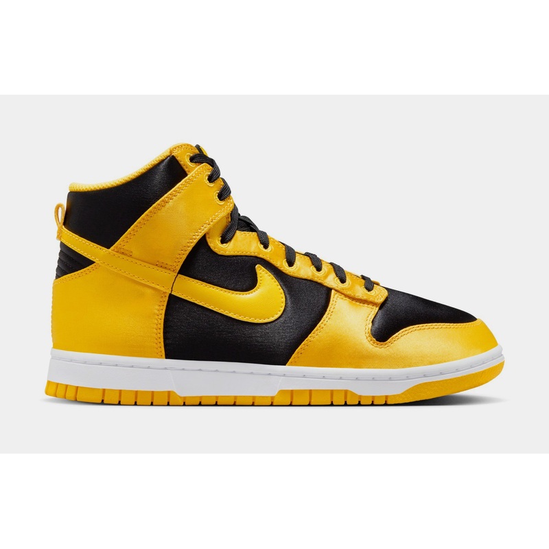 Dunk High Satin Goldenrod Womens Lifestyle Shoes (Black/White/Varsity Maize)