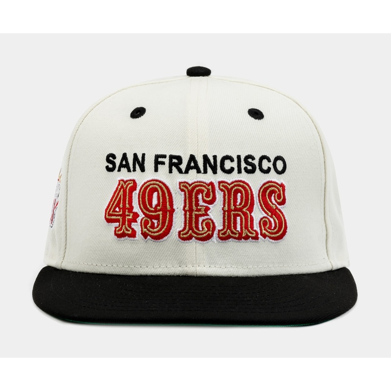 Exclusive San Francisco 49ers 59Fifty Fitted Mens Hat (Beige/Black)