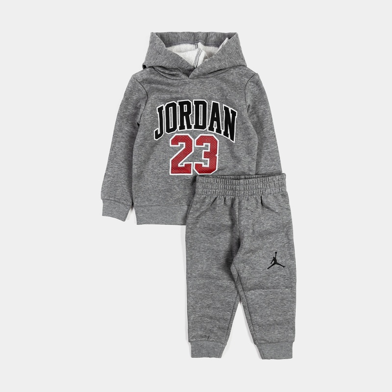 Jersey 23 Pullover and Jogger Infant Toddler Set (Grey/Red)